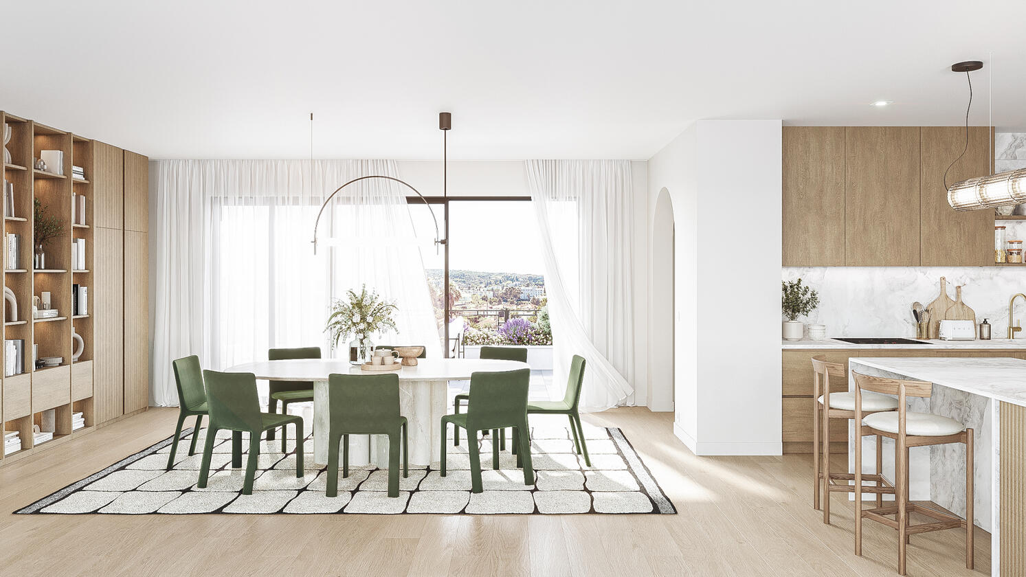 Projet personnel | Salon moderne | 3DS Max Corona Photoshop