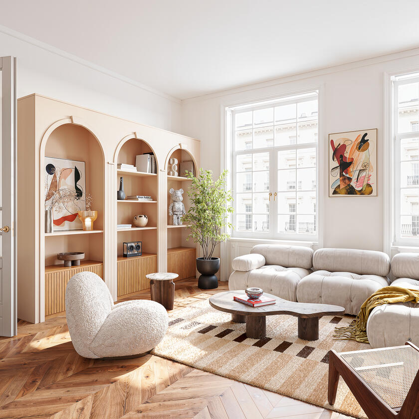 Illustration libre | Salon | 3dsmax Corona