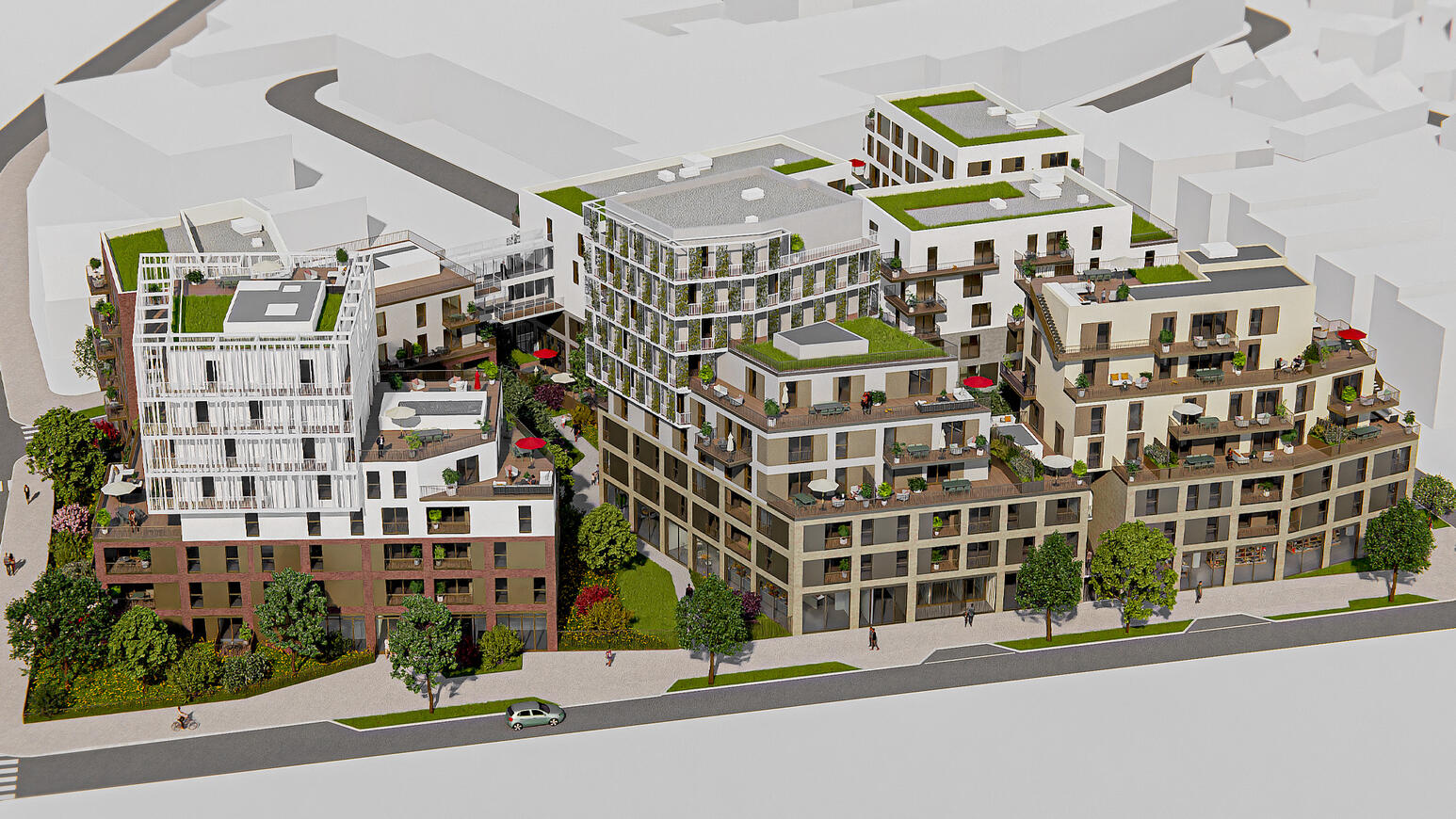 ICADE Immobilier | Programme immobilier Cyméa - Toulouse | Blender Cycles