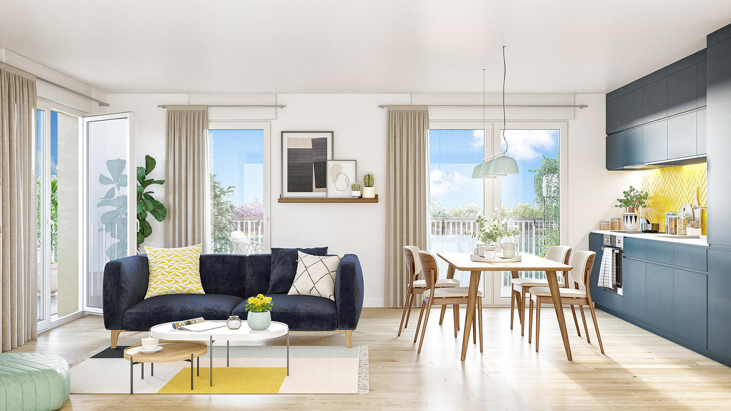 Immobilière 3F | Projet immobilier - Champs sur marne | 3dsmax vray