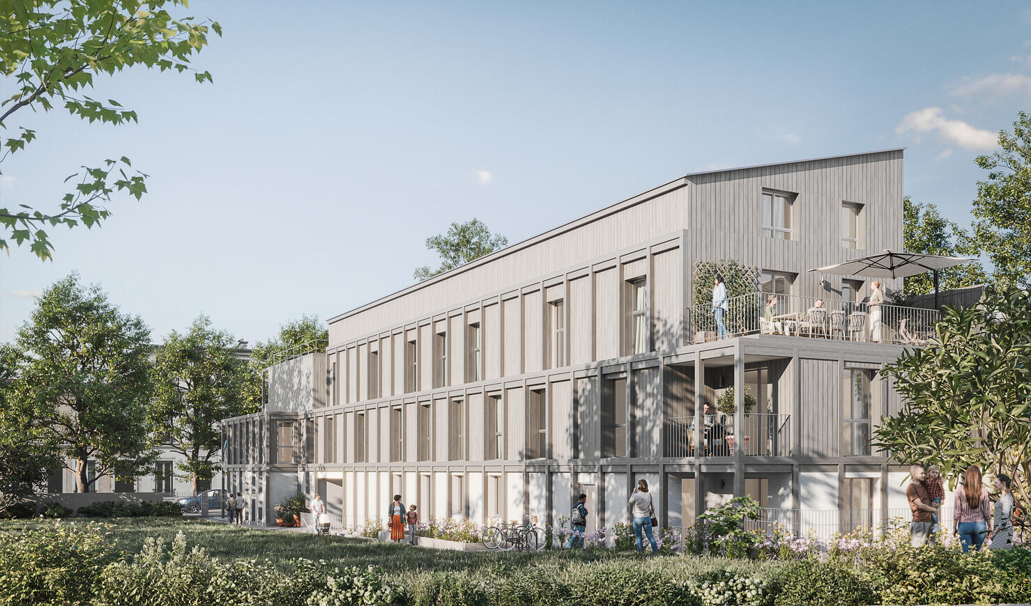 Promotion immobilière | I3F | Logement collectif - Arcueil | 3dsmax Corona