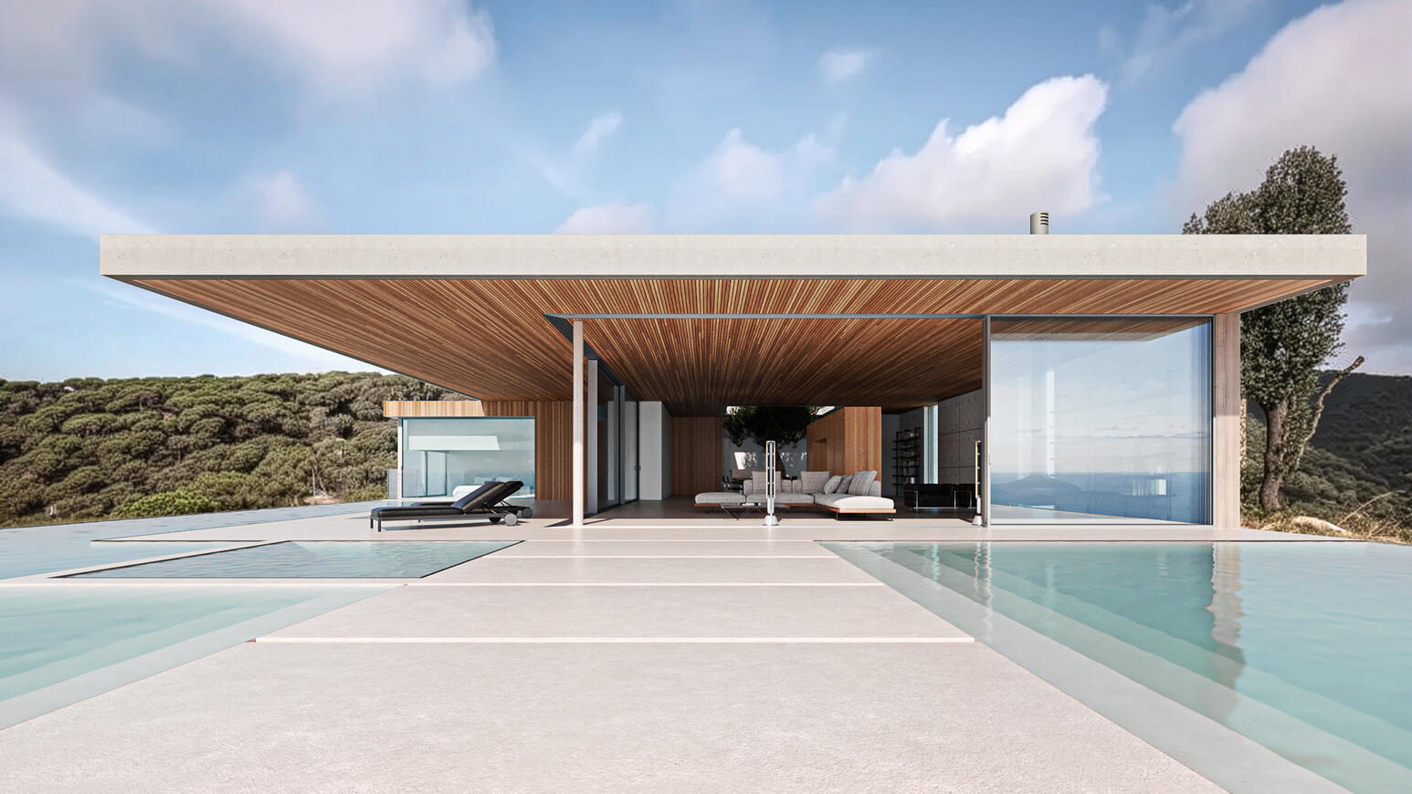 Projet personnel | Barcelona house - Ström Architects | 3dsmax Corona